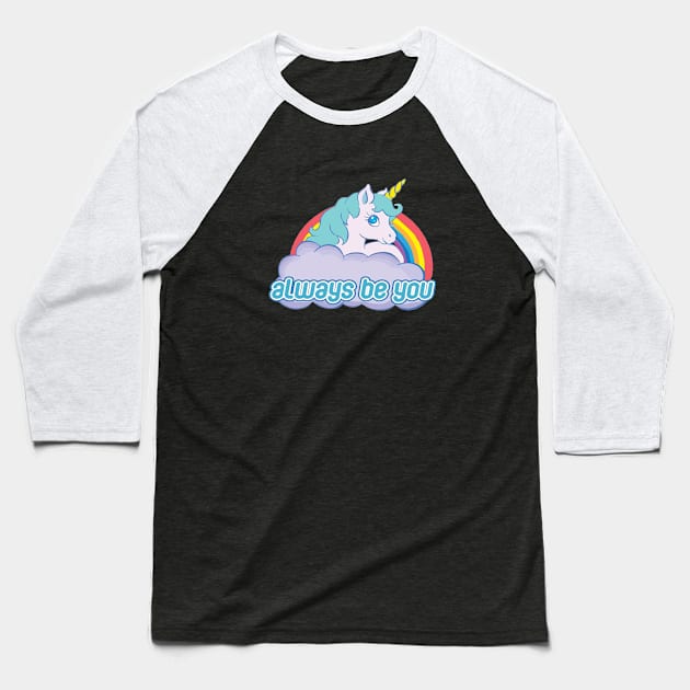 Central Intelligence - Unicorn Baseball T-Shirt by bennytrianggara